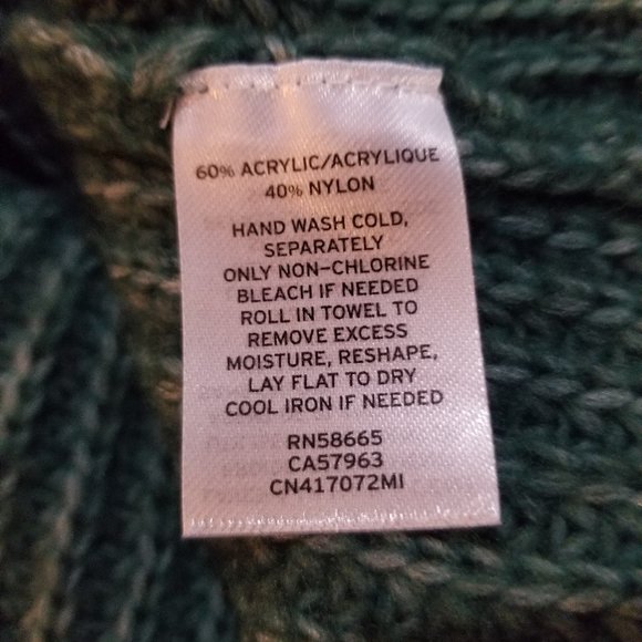 CASLON - Green Knit Cowl Neck Sweater Dress, NWT > Sz L - Picture 6 of 6